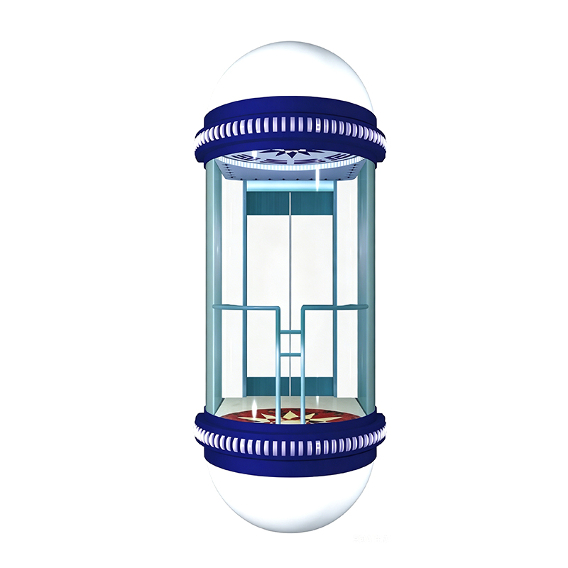 Architectural 180 Degree Capsule Elevator with Laminated Safety Glass