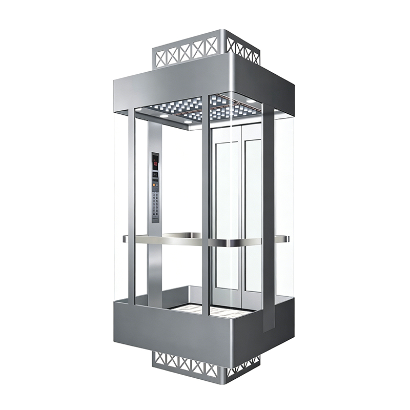 360 Degree Full-View Glass Observation Elevator for Shopping Malls and Hotels