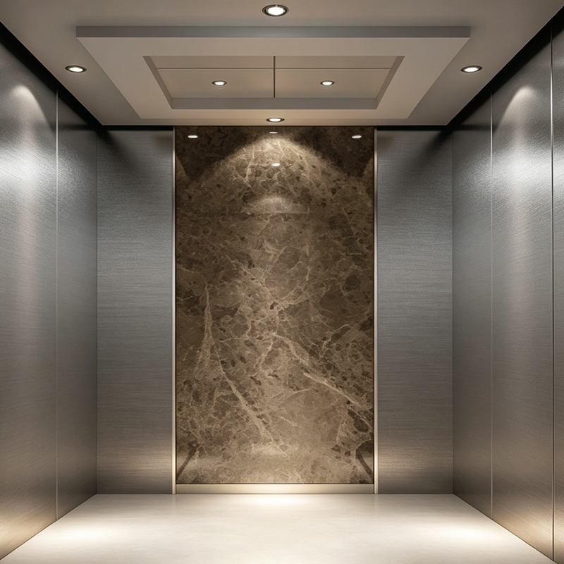 Fire-proof Decorative Wall Passenger Lift for Residential & Hotels