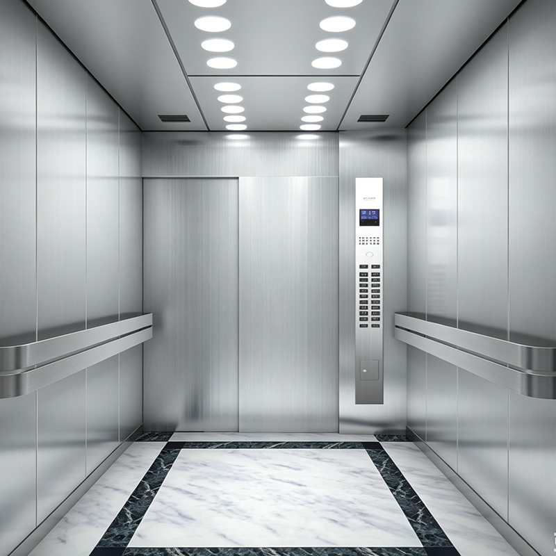 Hairline Stainless Steel Hospital Elevator