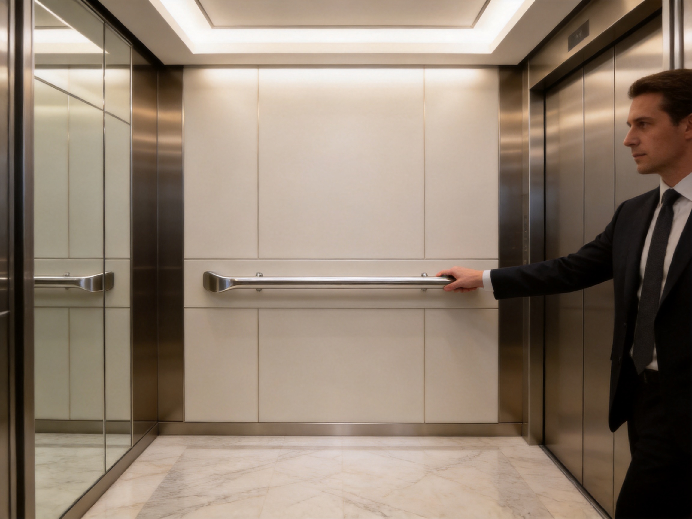 Elevator Handrail for Safer, More Elegant Cabin Interiors