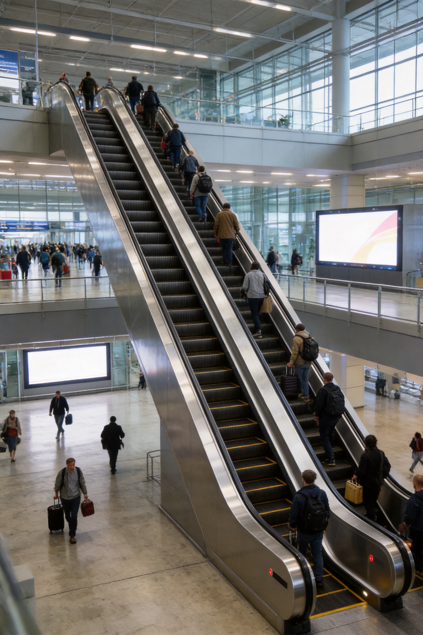 Heavy-Duty Public Traffic Escalators for Subway and Airport Standards